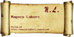 Magocs Laborc névjegykártya